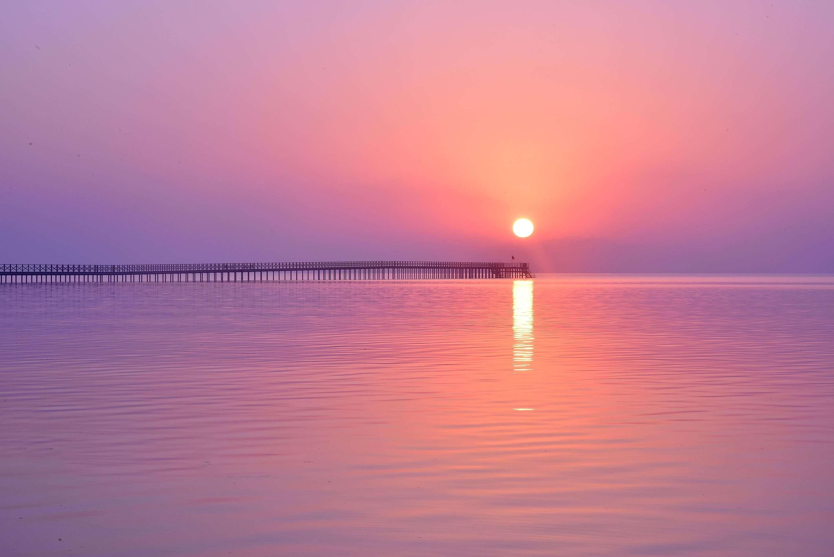 Steigenberger Alcazar Hotell Sharm el-Sheik Eksteriør bilde Sunset at the Gulf of Aqaba